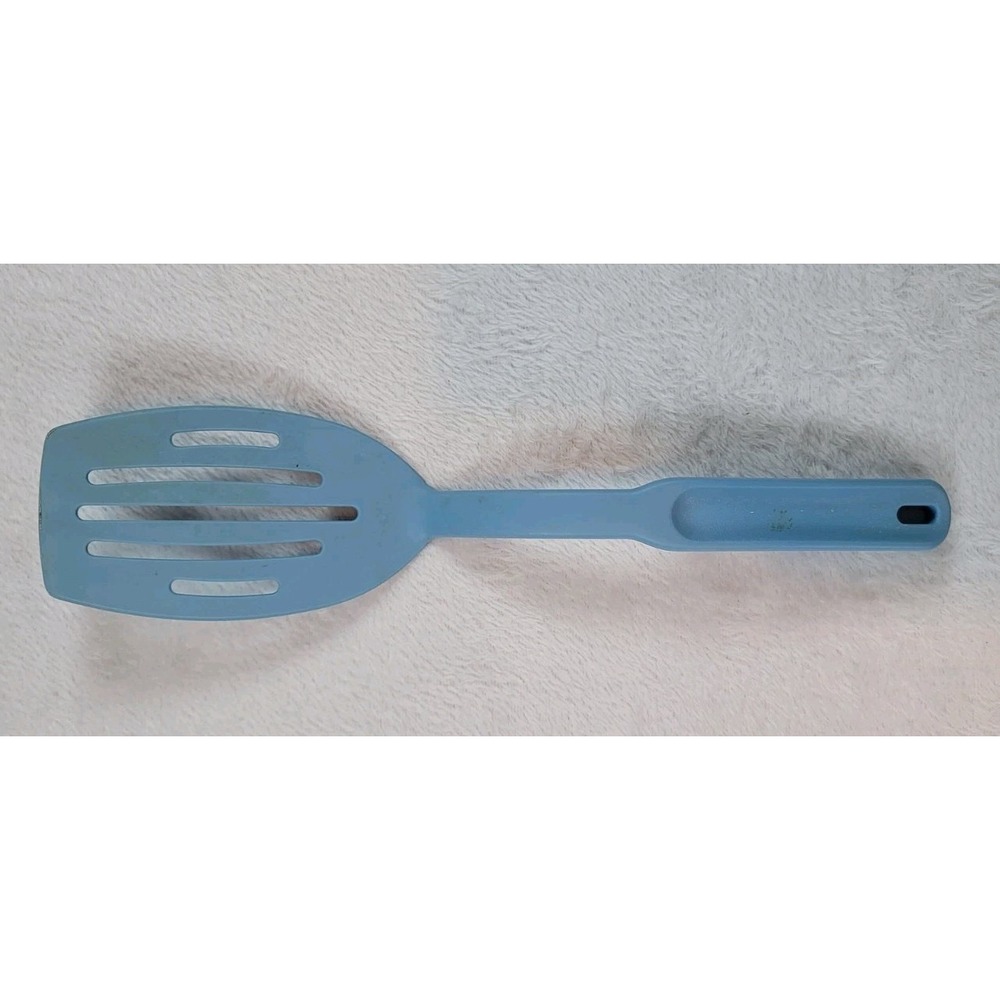 Pampered Chef Blue Nylon Slotted Spatula 2351 12 3/4" Heat Resistant
